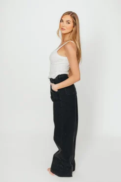Clearance Worth Collective Ainara Ribbed Tank in Ivory