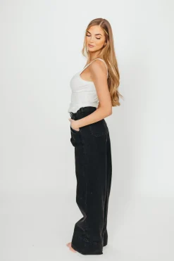 Clearance Worth Collective Ainara Ribbed Tank in Ivory