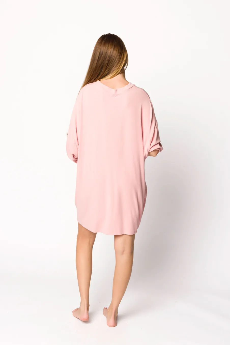 Clearance Worth Collective All Weekend Long Set - Short Sleeves - in Perfect Pink