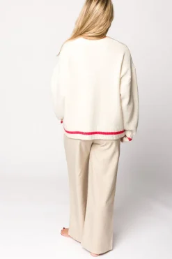 Online Worth Collective Apres Pullover Sweater Top in Cream