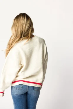 Online Worth Collective Apres Pullover Sweater Top in Cream