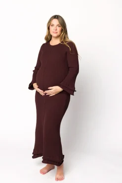 Best Worth Collective Arlet Dress in Brown - Bump Friendly