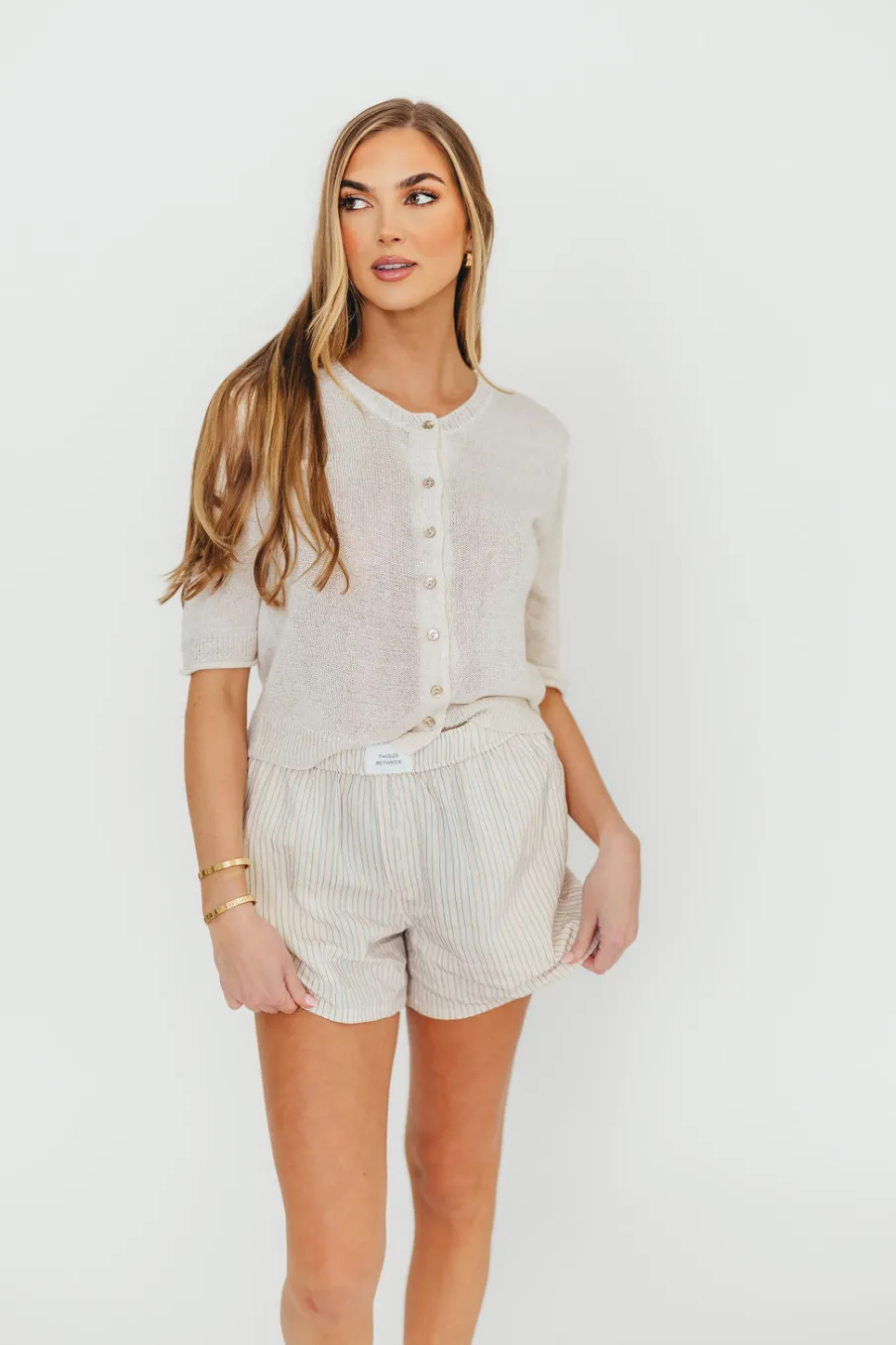 Outlet Worth Collective Bay Cardigan in Oatmeal