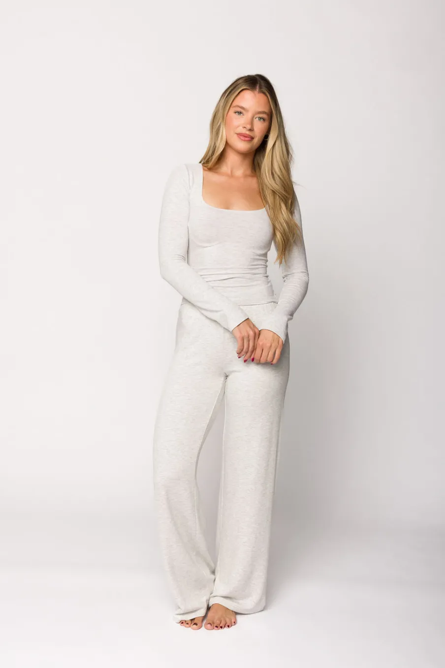 New Worth Collective Be Mine Lounge Pant in Carrara
