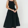 Sale Worth Collective Bethany Off-Shoulder Midi Dress in Black