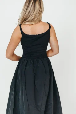 Sale Worth Collective Bethany Off-Shoulder Midi Dress in Black