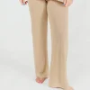 Fashion Worth Collective Brielle Crochet Knit Pant in Sand (No Lining)