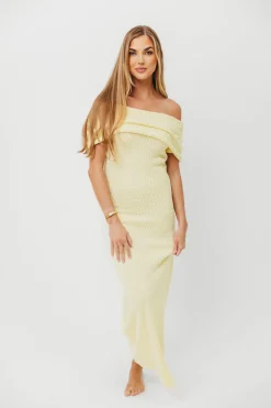 Fashion Worth Collective Brit Maxi Dress in Butter Yellow *PRE-ORDER*