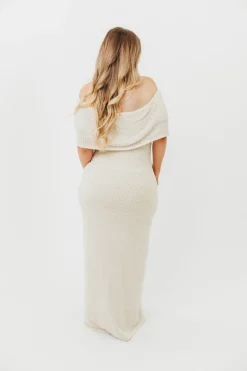 Hot Worth Collective Brit Maxi Dress in Cream