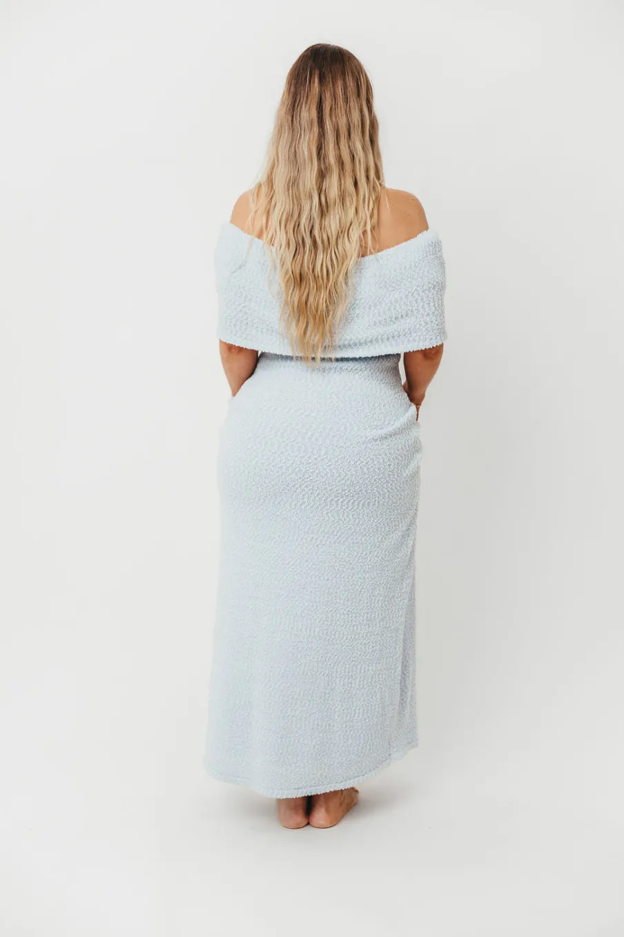 Fashion Worth Collective Brit Maxi Dress in Dusty Blue *PRE-ORDER*