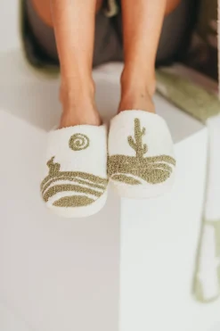Clearance Worth Collective Cactus Slippers