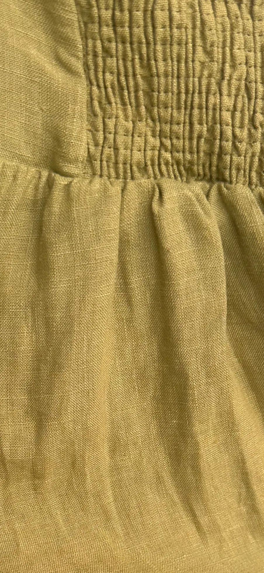 Hot Worth Collective Candace Maxi Dress in Olive - 100% Linen - Bump Friendly