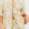 Hot Worth Collective Catarina 100% Cotton Shirt & Shorts Set in Floral