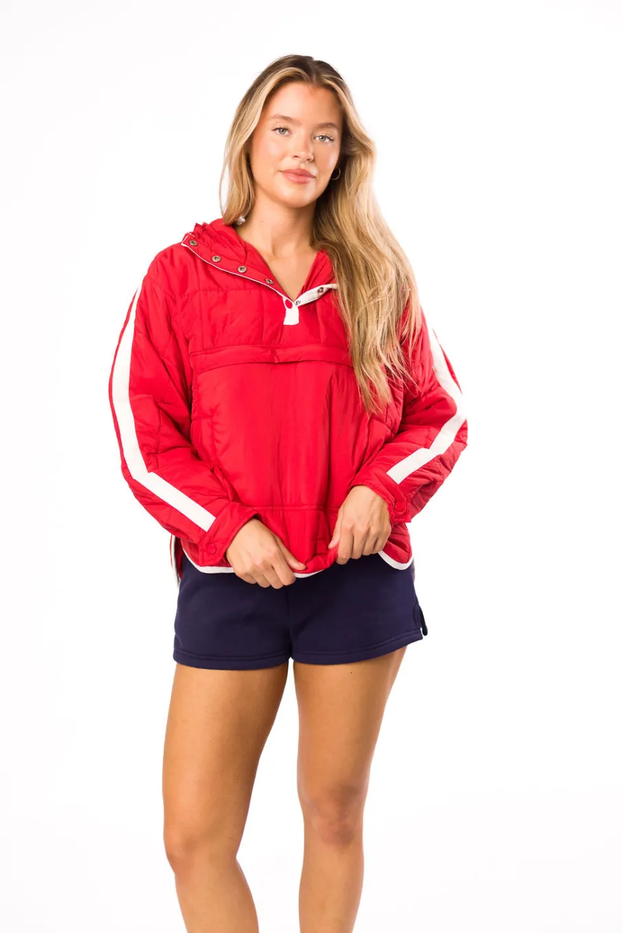 Outlet Worth Collective Comfy Cozy High Waisted Sweat Shorts in Navy (Sold Separately)