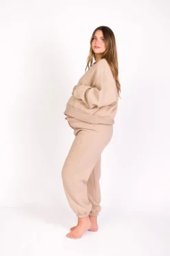 Clearance Worth Collective Comfy Cozy Sweatpants in Mocha