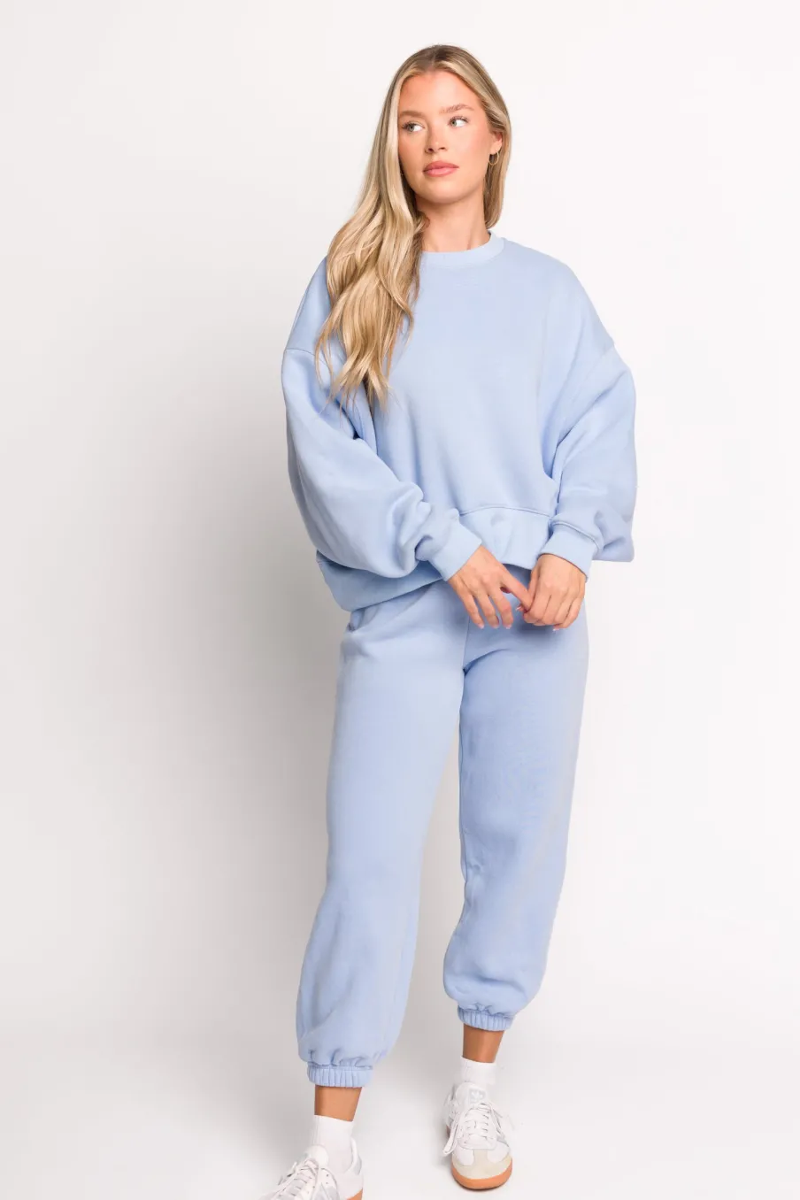 Discount Worth Collective Comfy Cozy Sweatpants in Baby Blue - Top Sold Separately