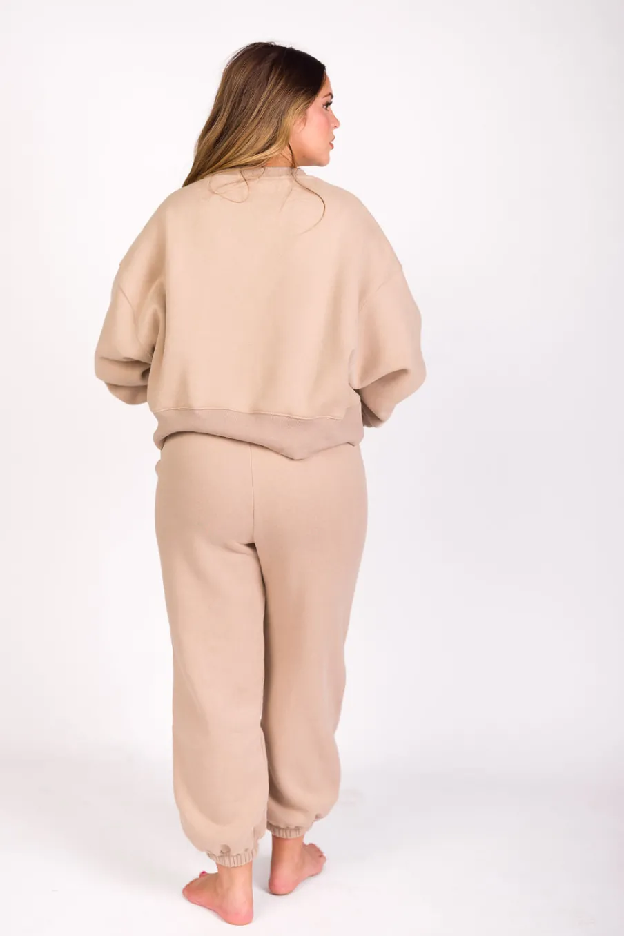 Clearance Worth Collective Comfy Cozy Sweatpants in Mocha