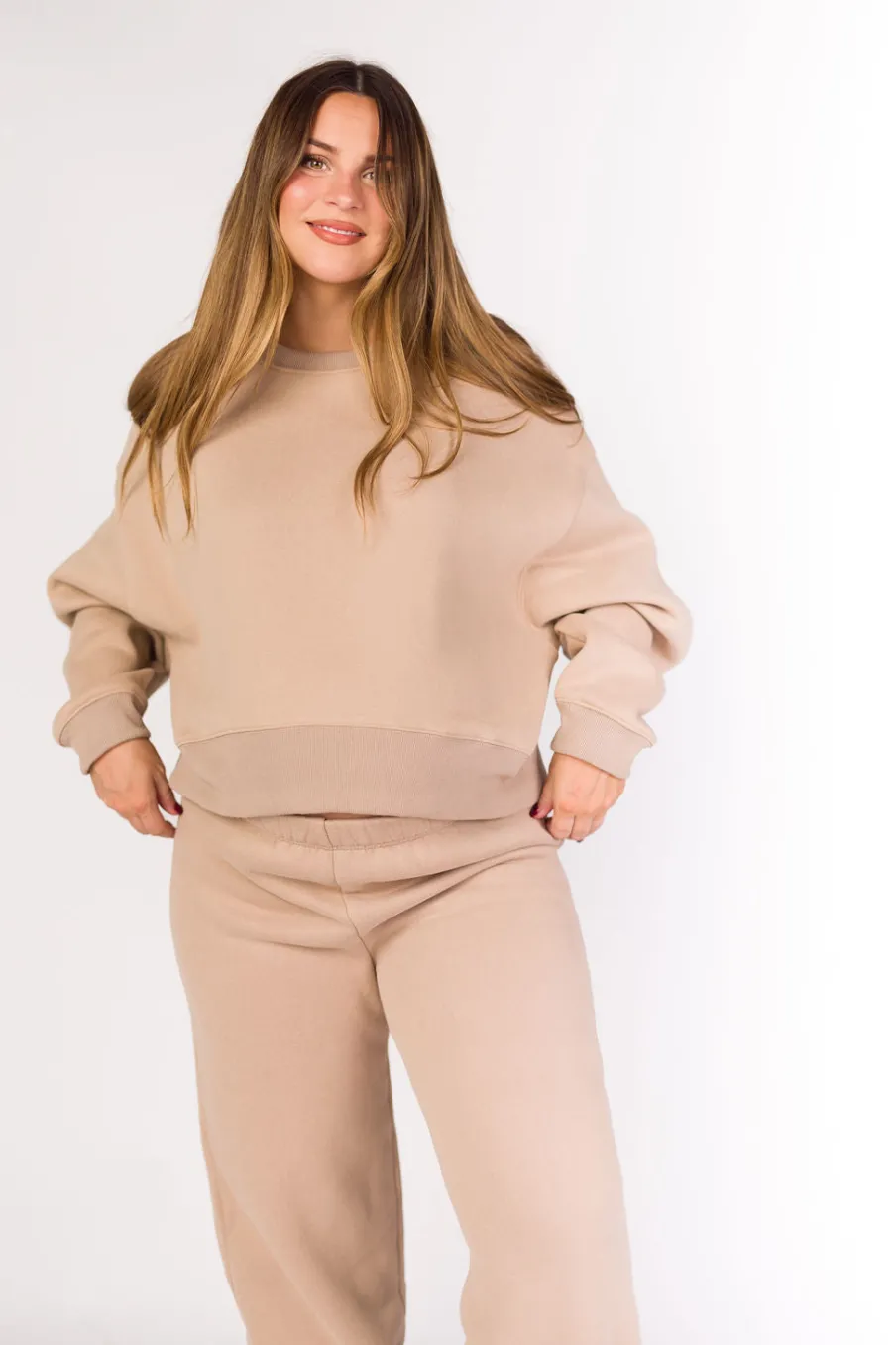 Clearance Worth Collective Comfy Cozy Sweatpants in Mocha