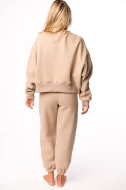 Clearance Worth Collective Comfy Cozy Sweatpants in Mocha