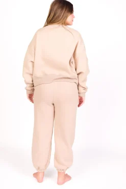 Discount Worth Collective Comfy Cozy Sweatshirt in Mocha - Bottoms Sold Separately