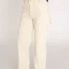 Discount Worth Collective Corduroy Pants in Cream