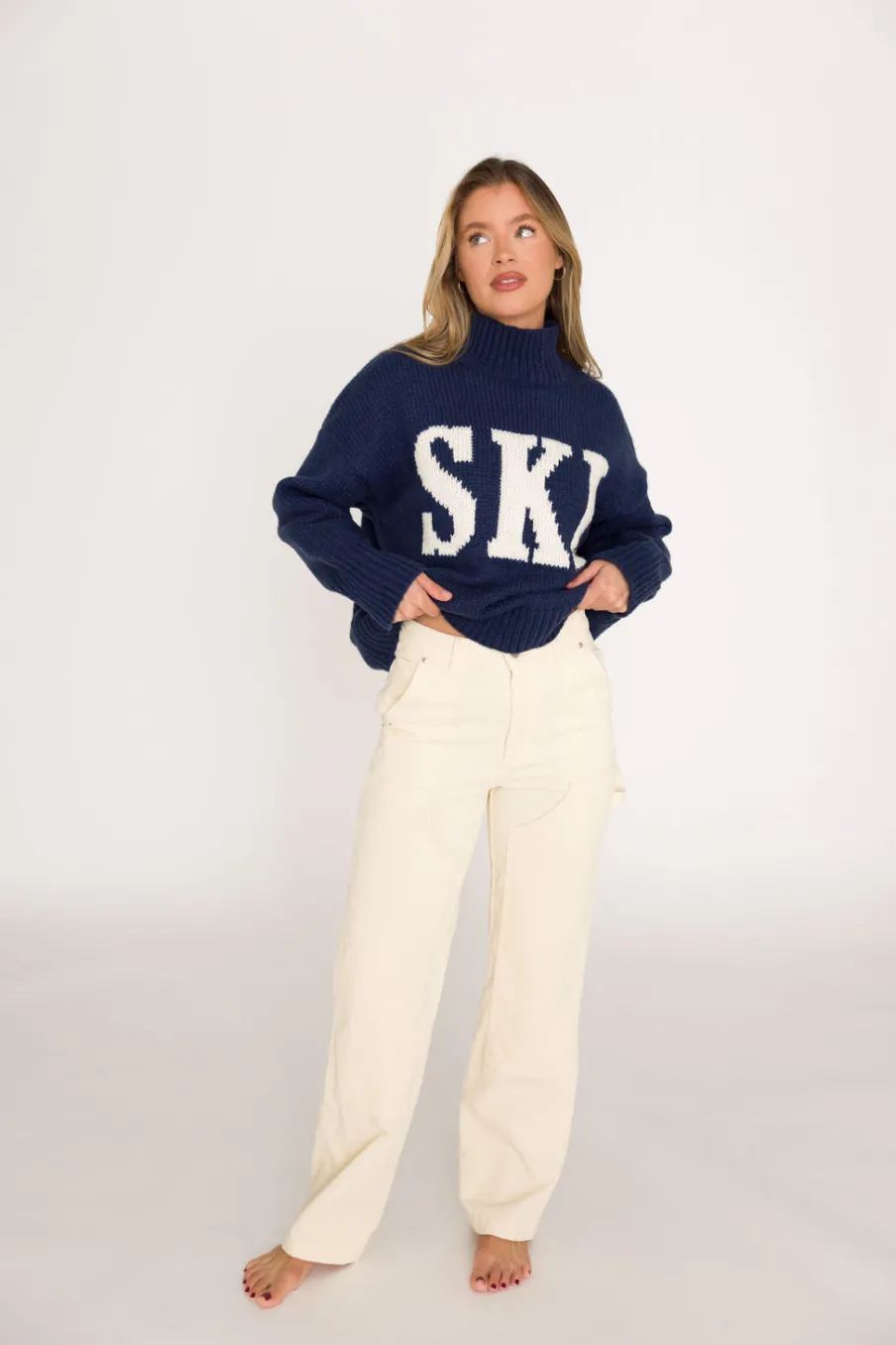 Discount Worth Collective Corduroy Pants in Cream
