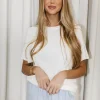 Online Worth Collective Deanna Top in Bone