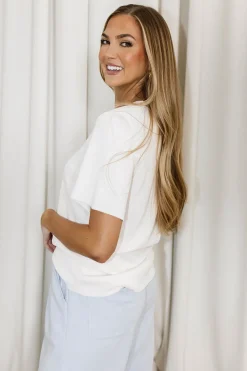 Online Worth Collective Deanna Top in Bone