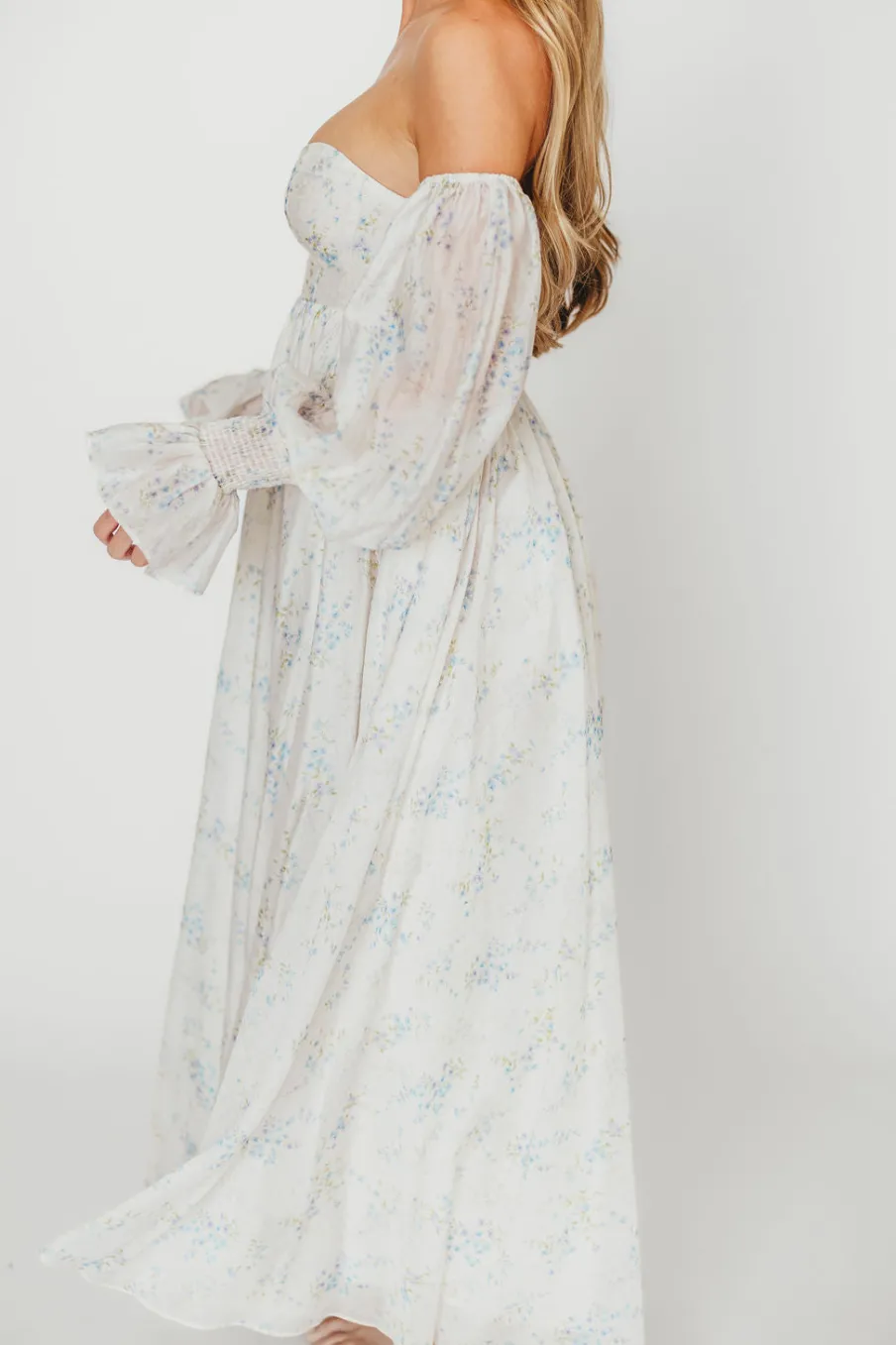 Sale Worth Collective Dear Skye Floral Dress in Blue