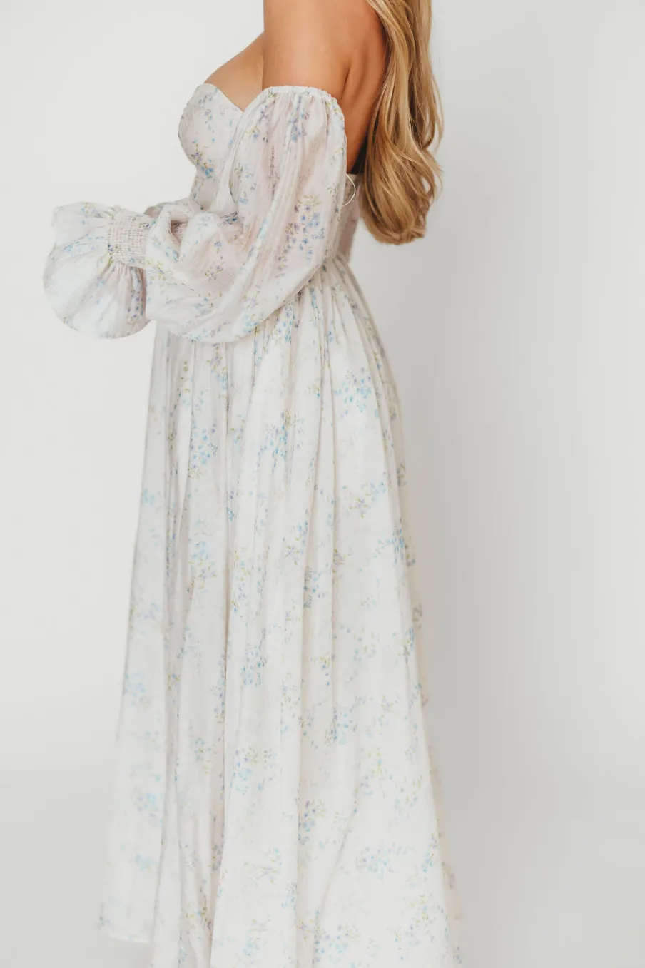 Sale Worth Collective Dear Skye Floral Dress in Blue