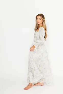 Sale Worth Collective Dear Skye Floral Dress in Blue