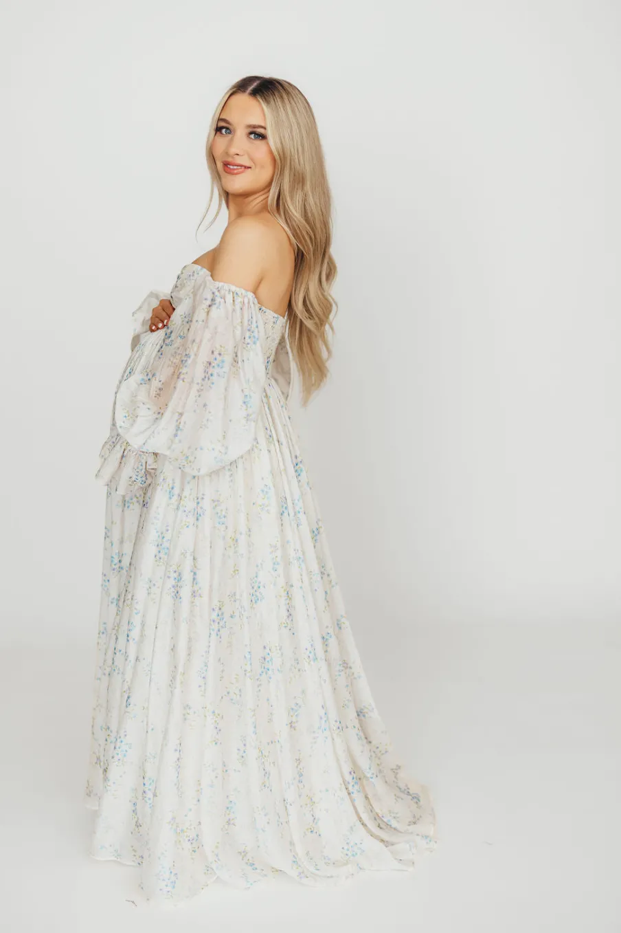 Sale Worth Collective Dear Skye Floral Dress in Blue