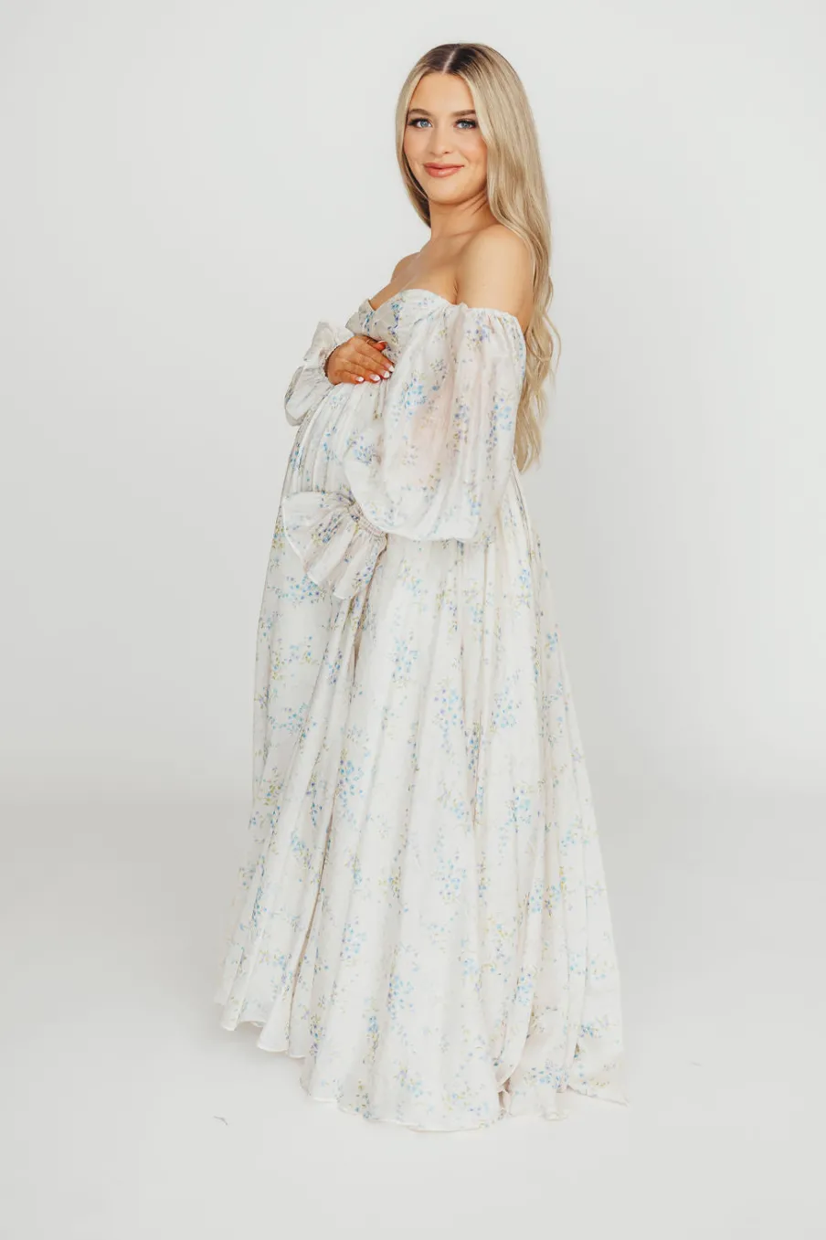 Sale Worth Collective Dear Skye Floral Dress in Blue