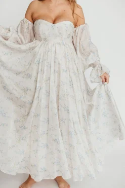 Sale Worth Collective Dear Skye Floral Dress in Blue