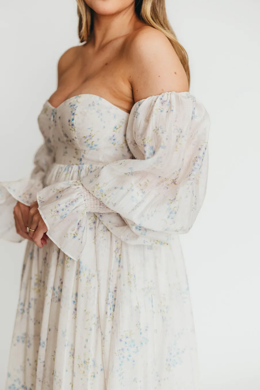 Sale Worth Collective Dear Skye Floral Dress in Blue