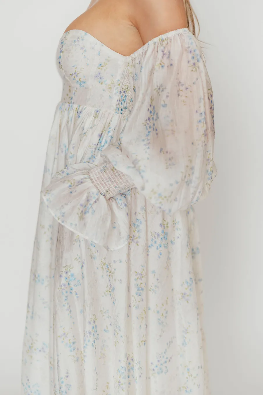 Sale Worth Collective Dear Skye Floral Dress in Blue