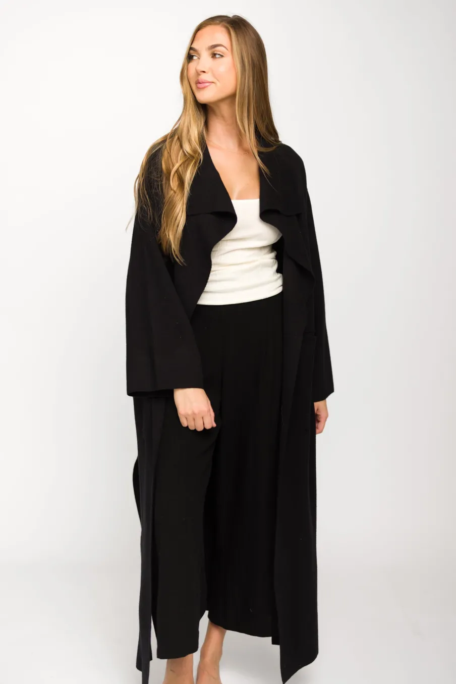 Sale Worth Collective Elsa Sweater Coat in Black