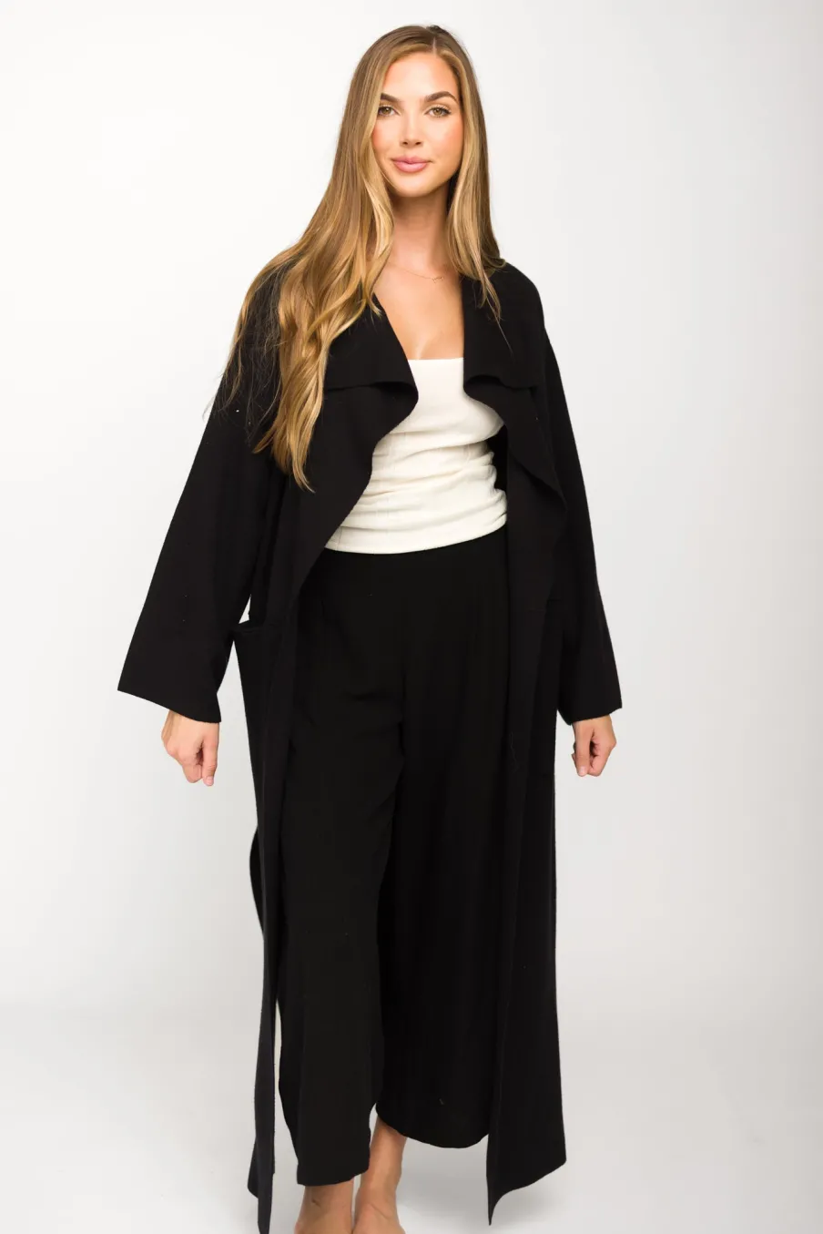 Sale Worth Collective Elsa Sweater Coat in Black