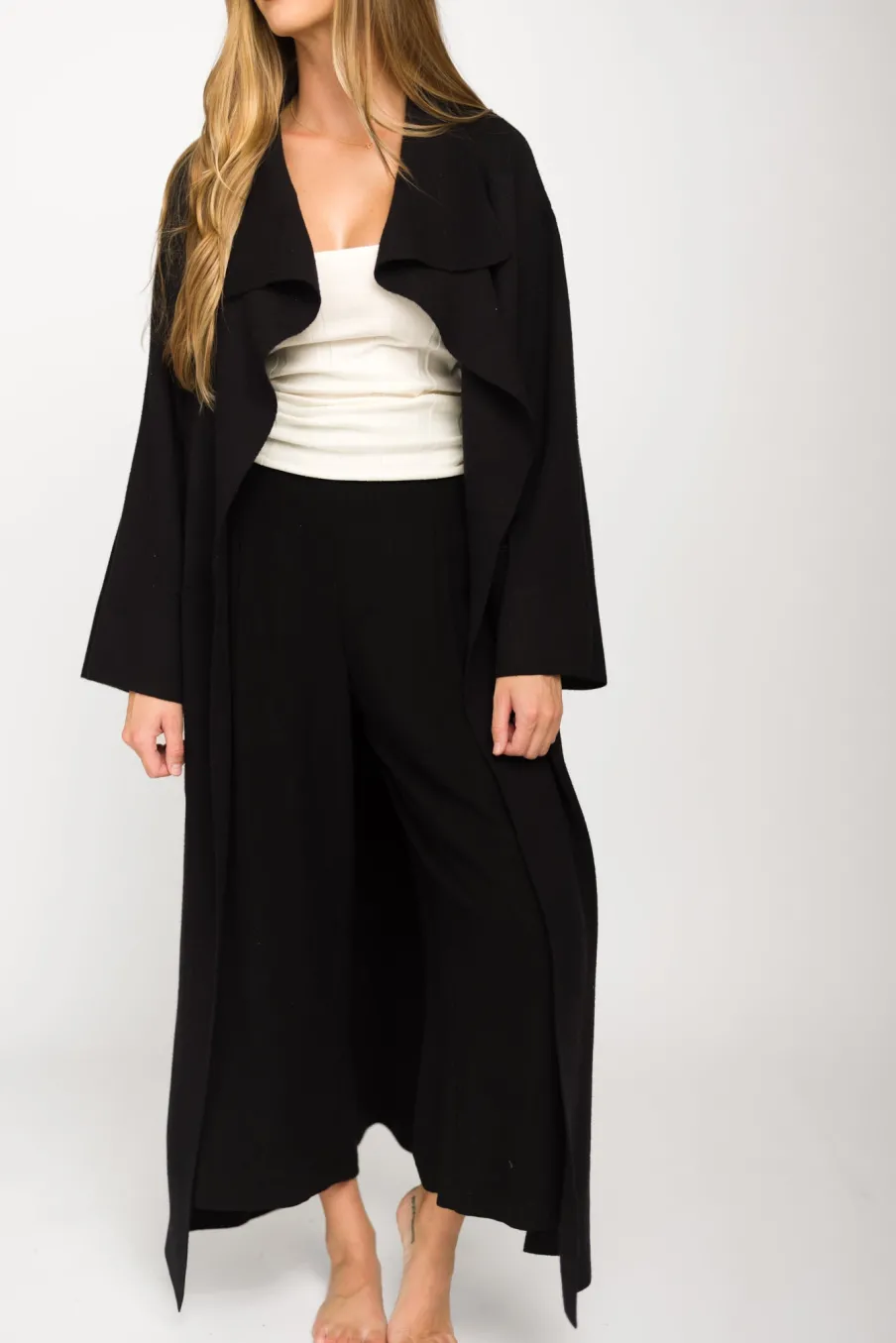 Sale Worth Collective Elsa Sweater Coat in Black