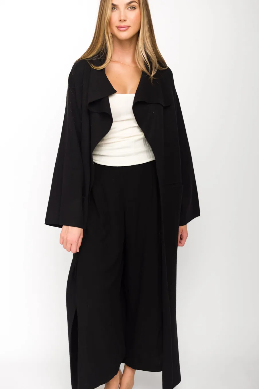 Sale Worth Collective Elsa Sweater Coat in Black