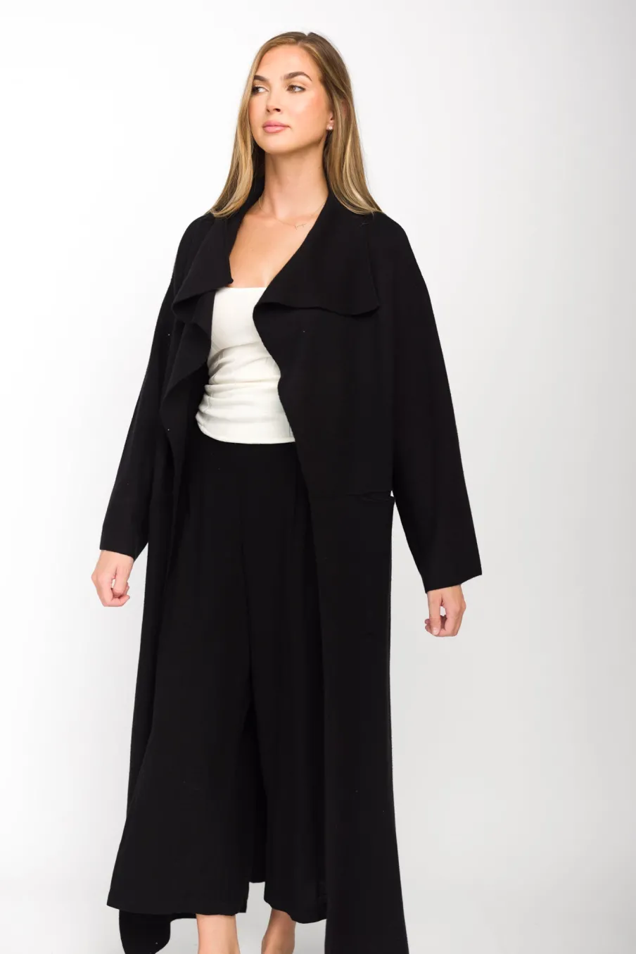 Sale Worth Collective Elsa Sweater Coat in Black