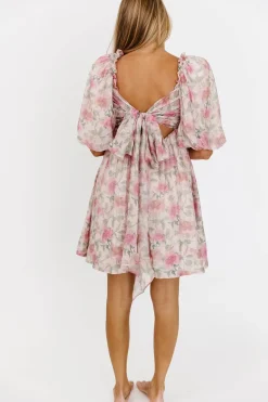 Sale Worth Collective Emma Babydoll Mini Dress in Pink
