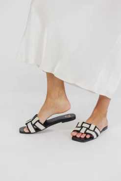 Sale Worth Collective Essie Woven Canvas Slides in Black