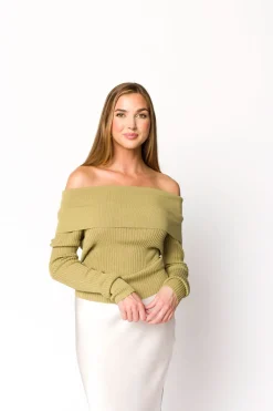 Clearance Worth Collective First Glance Top in Olive