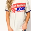 Discount Worth Collective Great American Rodeo Ringer T-Shirt