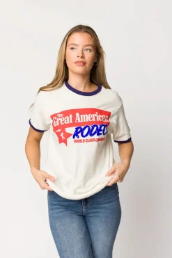 Discount Worth Collective Great American Rodeo Ringer T-Shirt