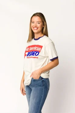 Discount Worth Collective Great American Rodeo Ringer T-Shirt