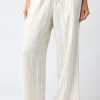Discount Worth Collective Hadid Stripe Pants in Natural/Black