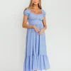 Sale Worth Collective Hannah Midi Dress in Light Blue
