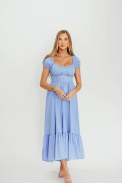 Sale Worth Collective Hannah Midi Dress in Light Blue